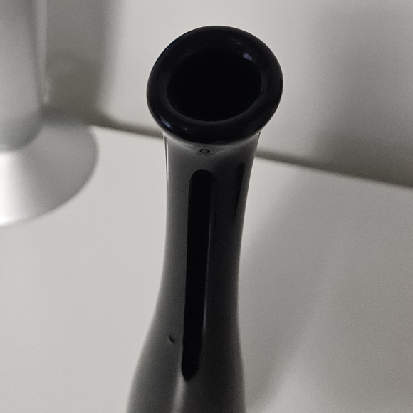 Black Glass Bud Vase - Picture 3 of 7